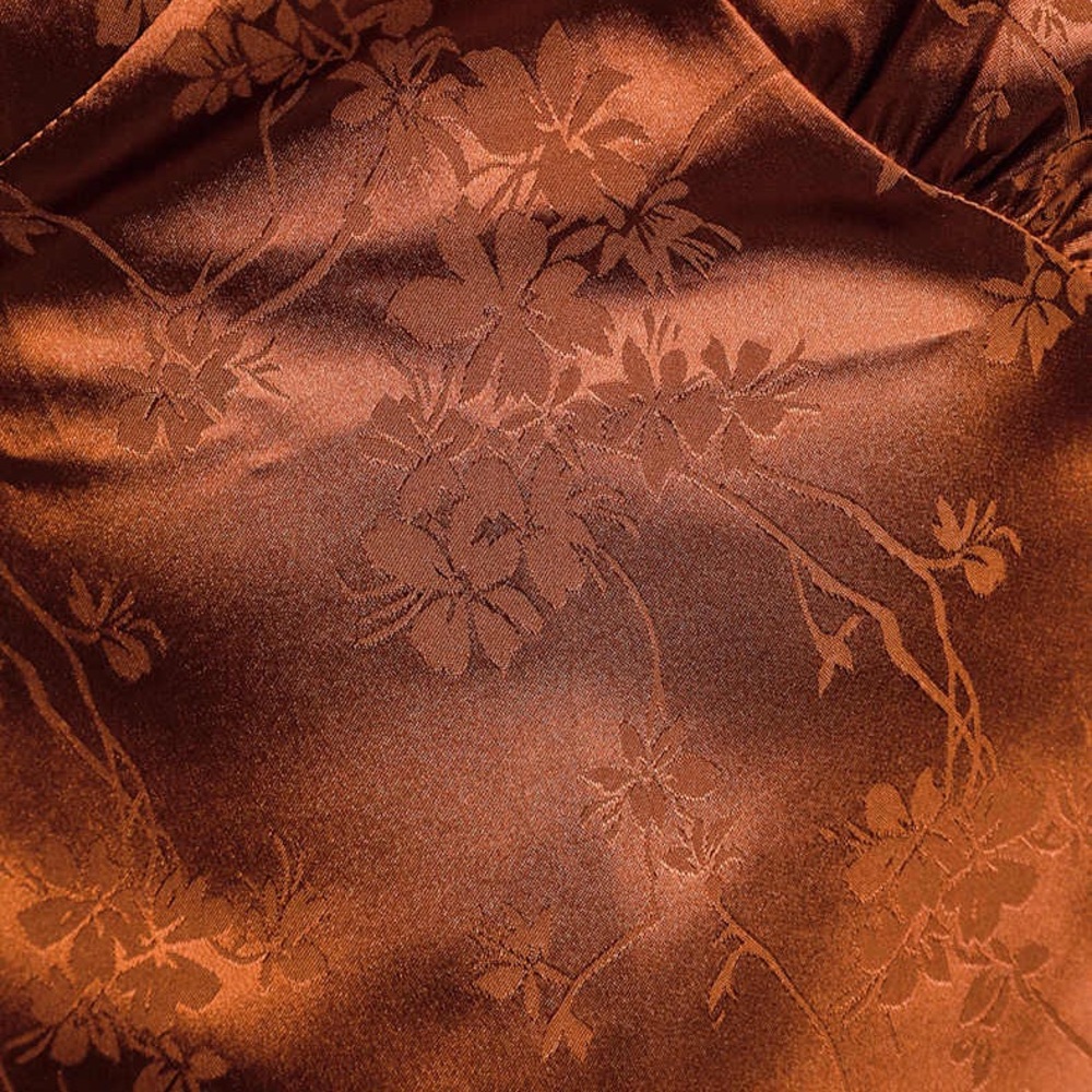 Lulu's Copper Satin Slip Midi Dress - Picture 5 of 8
